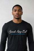 Speak Sing Eat Unisex Sweatshirt Black/White