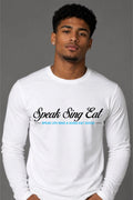 Speak Sing Eat Unisex Sweatshirt Black/White