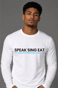Speak Sing Eat Unisex Sweatshirt Black/White